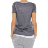 T-Shirt ”Double” Majestic Filatures blue